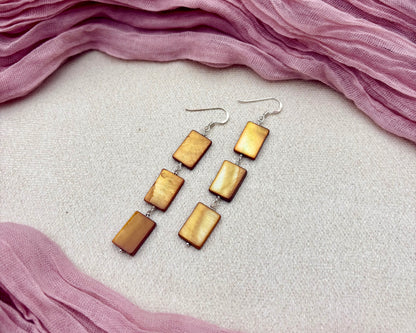 Shell beaded earrings