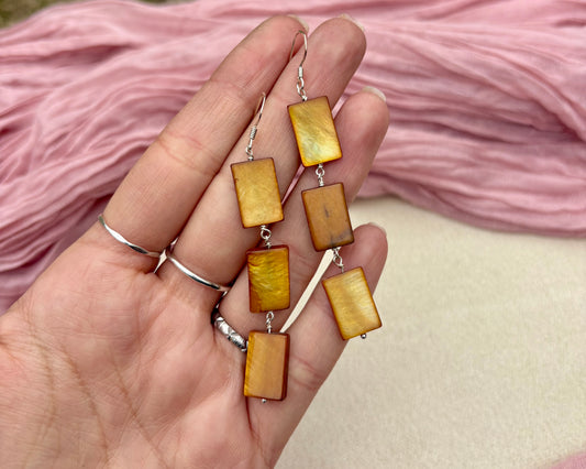 Shell beaded earrings