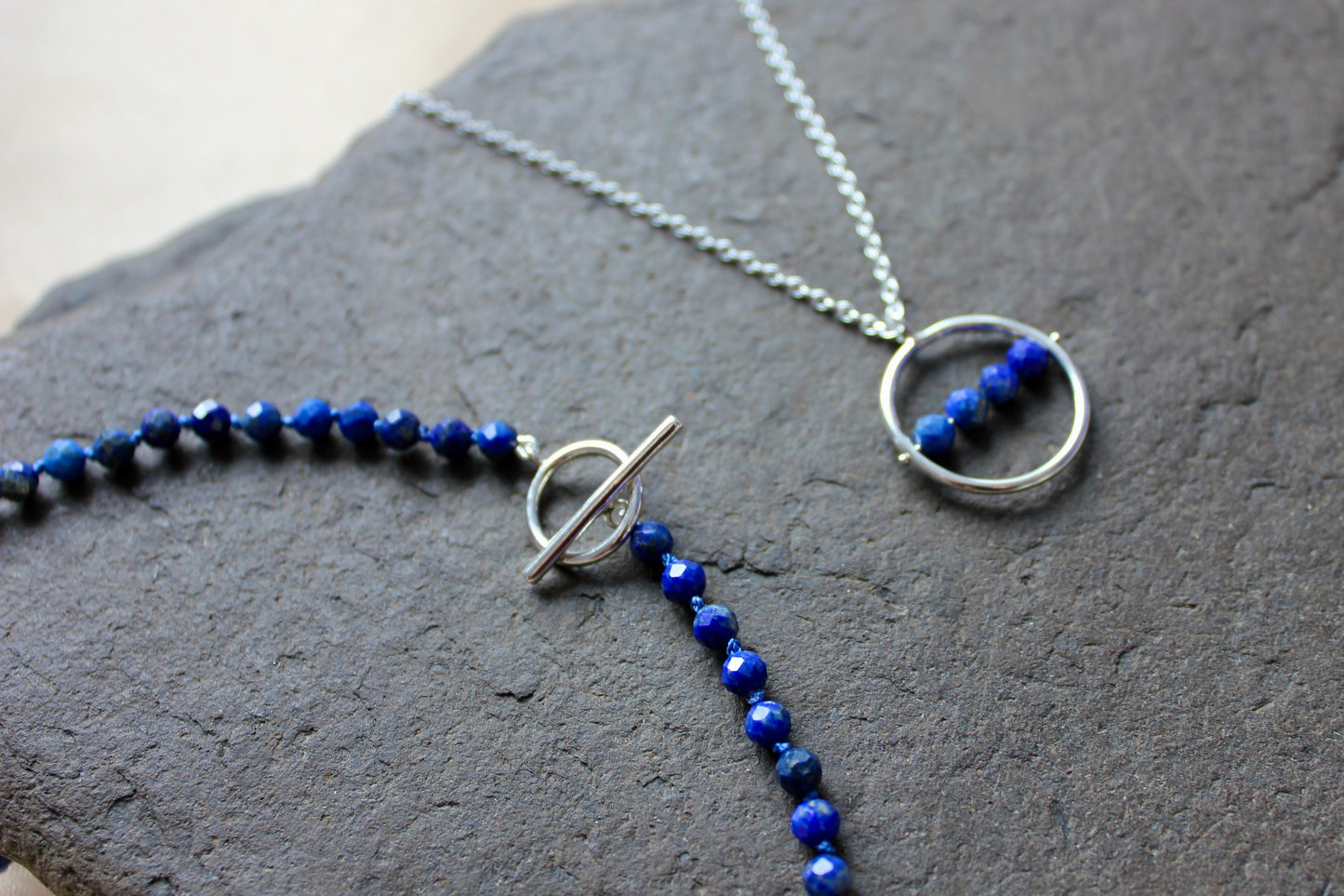 Toggle Clasp Lapis Lazuli Choker