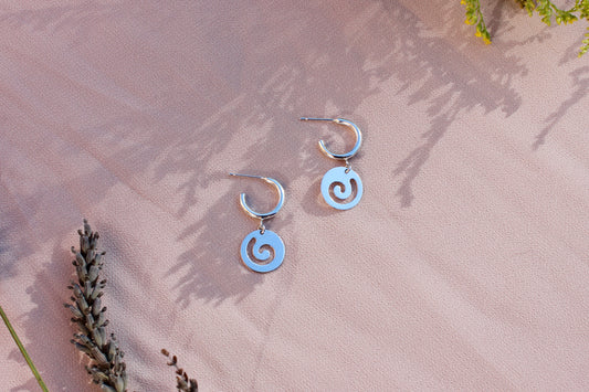 Mini Hoops with Swirl