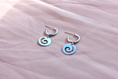 Mini Hoops with Swirl