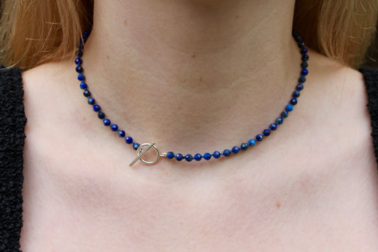 Toggle Clasp Lapis Lazuli Choker