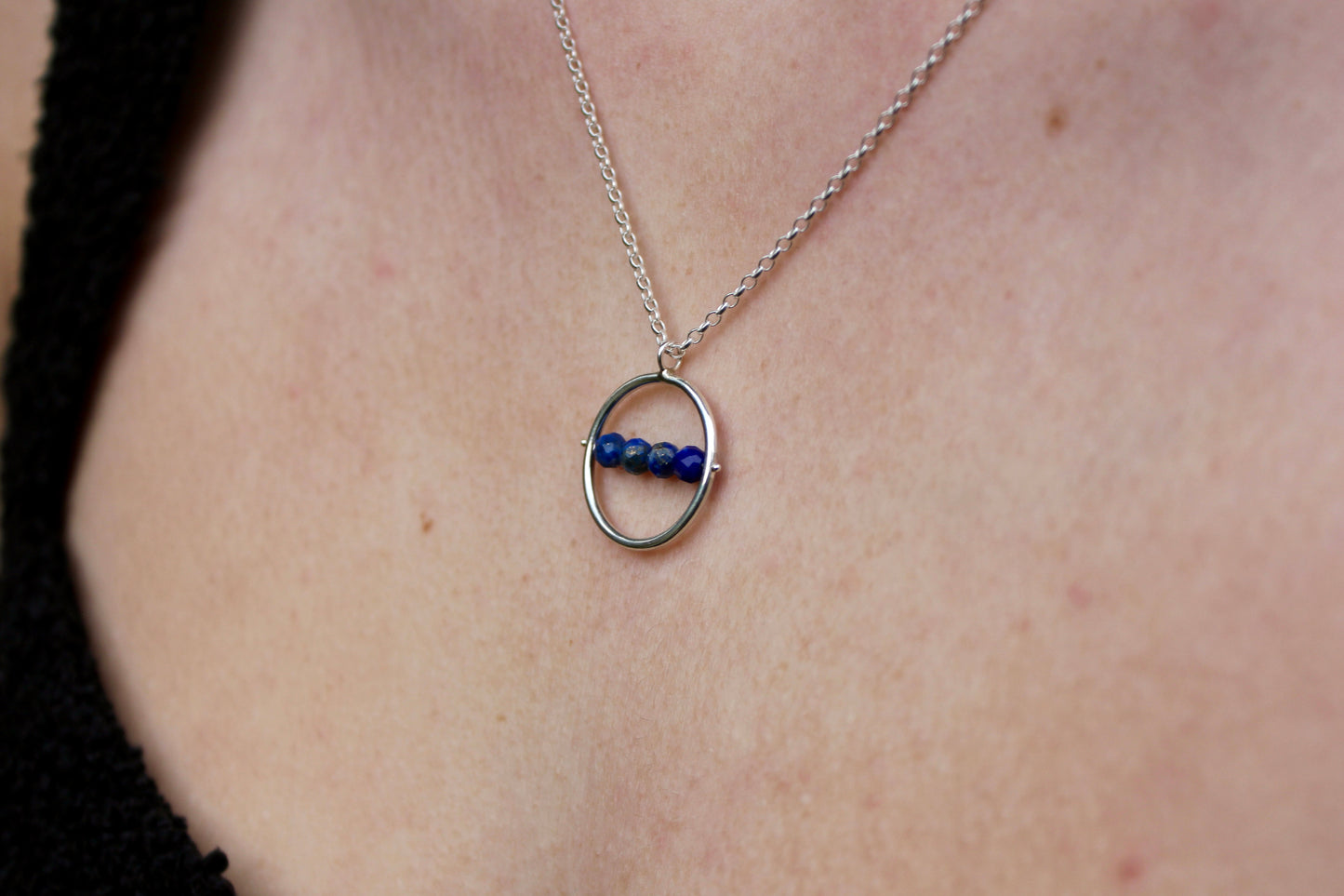 Lapis Lazuli Floating Crystal Pendant