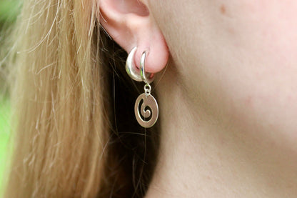 Mini Hoops with Swirl