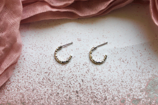 Sparkle Huggie Hoops